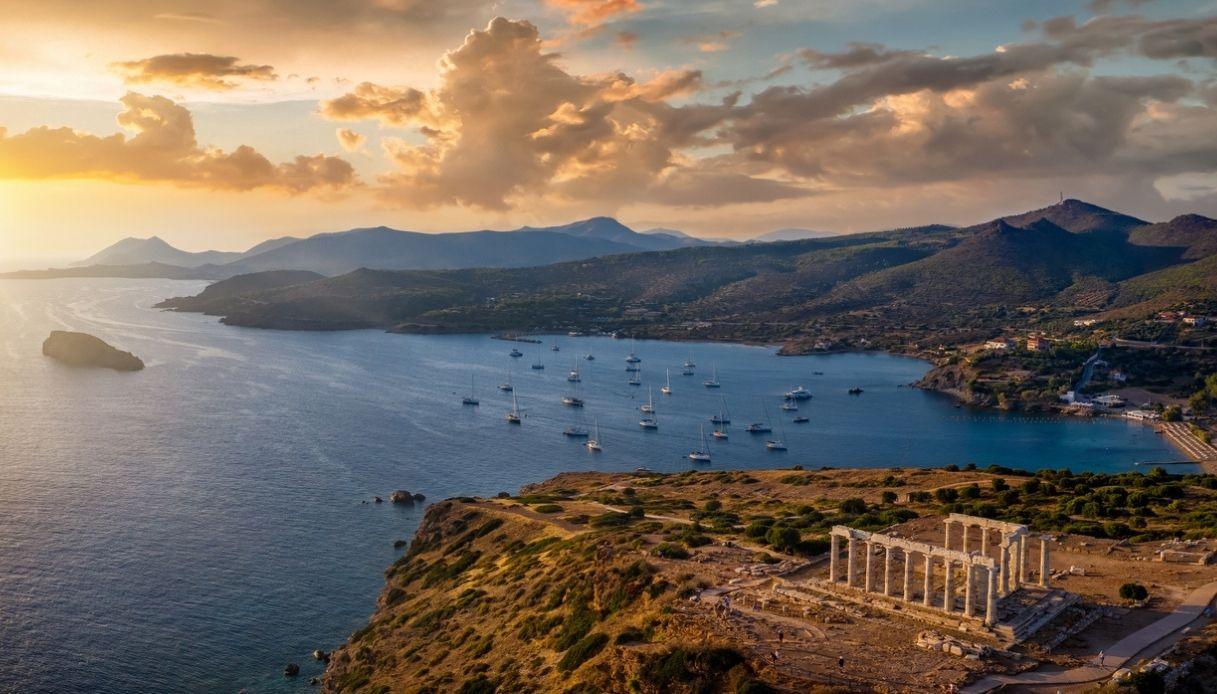 Cap Sounion près d'Athènes